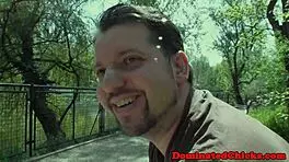 bounded teen 18+ deepthroats dom's cock in rough bdsm session 😈