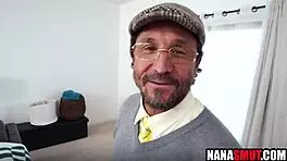 threesome with mature woman and old man