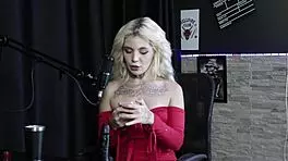 Loira Explica Como Fazer Um Bom Sexo Anal Demonstra Seu Boquete E Gemido Ao Enfiar No Cu - Kyra Sex Sheer Red