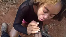 Brunette Whore Sucks Milk in Sheer Lingerie Video