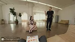 Vr bangers young 18+ pussy fucks and cums at job interview hd porn