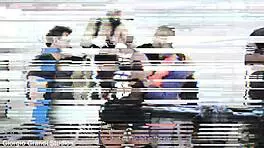 Nuria Millan stranded with broken car, endures 5-on-1 gangbang with deepthroat and gaping.