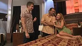 janet mason cucks hubby with young 18+ man and it turns into a threesome