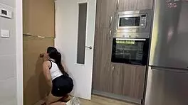 cleaning the kitchen and discovering a surprise in the glory hole