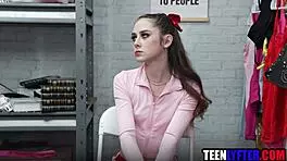 Skinny Shoplifter Fucked Hard By Mall Cop In Uniform