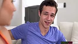 Harley king feels a rush of desire as she grabs the guy's hand and puts it on her wet twat