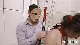 Wicked teen 18+ is brought in anal nuthouse for painful therapy