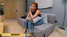 big ass latina teen turns lingerie photoshoot into rough fuck session