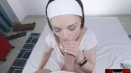 i feel so emotional watching this cute brunette suck cock for a big facial