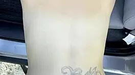 busty petite 18+ hooker with a lip ring sucks & fucks in public & doesnt know he came in her pussy