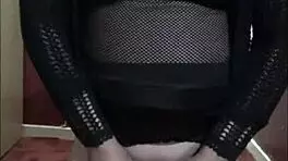 Mark Wright, a bisexual crossdresser, savors ass, piss, and cum flavors in his anal debut.