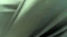 Stepmother with big boobs walks outside