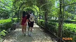 spanish nympho latina fucks friend outdoors