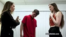 Surprise threeway for josh on therapy with slutty mature