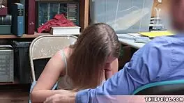 petite brooke gets punish fucked real hard by a cop after she got caught shoplifting in california