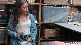 petite brooke gets punish fucked real hard by a cop after she got caught shoplifting in california