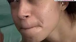 Latina teen with huge natural tits eagerly takes a big black cock deep in her ass, moaning in pleasure as it stretches her tight hole.