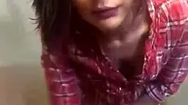 Sexy Brunette Petite Milf Teases With Panties, Shows Plump Ass And Gets Cum!