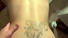 Hooker fucks customer in trap house bathroom and takes load on perfect ass 😏