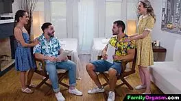 submissive babes get a relaxing massage day from the guys 😌