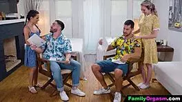 submissive babes get a relaxing massage day from the guys 😌