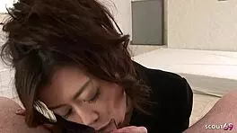 Teasing Pov Blowjob With Skinny Asian Teen In Massage