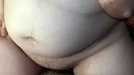 my bbw ex-girlfriend blindfolds me, removes condom, and gets impregnated creampie