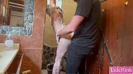 Obedient Slave Hands Tied Misused And Foam Humiliation.