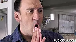 samantha reigns gets fucked by tina melt and her new boyfriend in pov hardcore scene with small tits and big ass