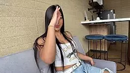 I gave a double blowjob and rimmed an old man as a bbw teen