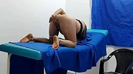 Stepmother Strips And Shows Open Pussy