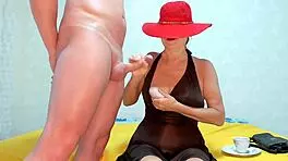 i watch femdom cfnm food fetish handjob leadin to cumshot wit big cock