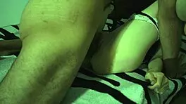 skinny girl slips into sexy lingerie just for me