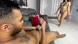 Blowjob And Deepthroat To My Stepbrother While We Are Home Alone - Mia Montiel