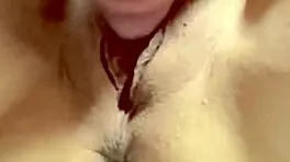 amateur pink pussy 279 days after losing her virginity gets licked and creampied