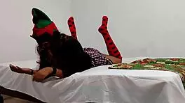 She uses vibrator on herself