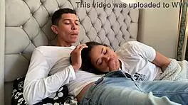 Perverted guy shoves cock in my mouth until he cums