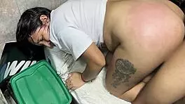 Follow my stepmom in the bathroom while she's alone at home!