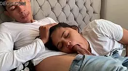 Perverted guy shoves cock in my mouth until he cums