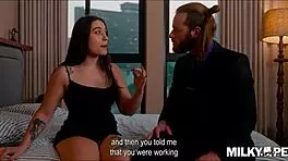 my lover wants me to leave my wife and lets me fuck her in the ass - anal orgasm on valentines day