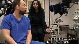 Yasmine woods pussy gets blasted with cum in close-up moaning and latex gloves