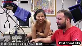 raya nguyen blackmailed into anal submission by a cop in latex gloves
