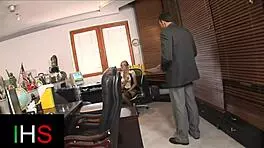 blonde secretary slut getting split in pussy n ass, ahh