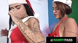 Petite tattooed latina gets licked and toyed by teen lesbian lover!