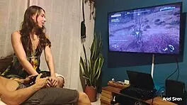 ele queria jogar video game e eu queria dar o cuzinho