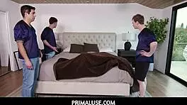 want to see this teen tied up and fucked by three guys anytime?