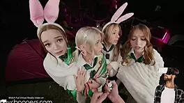 Teen scouts fuck hard in camping orgy