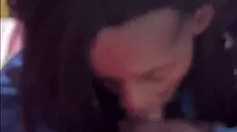 daddy porn boss gets blowjob close up by black slut 😈