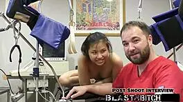 raya nguyen sucks dick twice before doctor fucks her in hospital