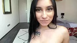Eighteen brunette college student from medellin gives pov blowjob